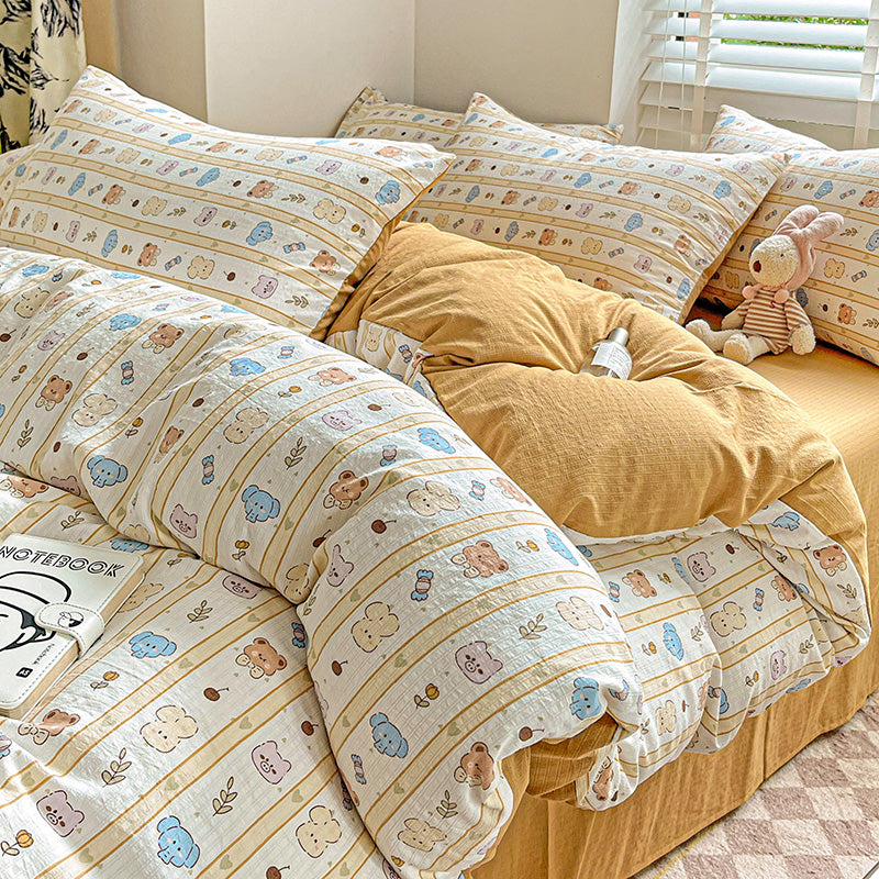 Yellow Zoo Soft Bedding Sets