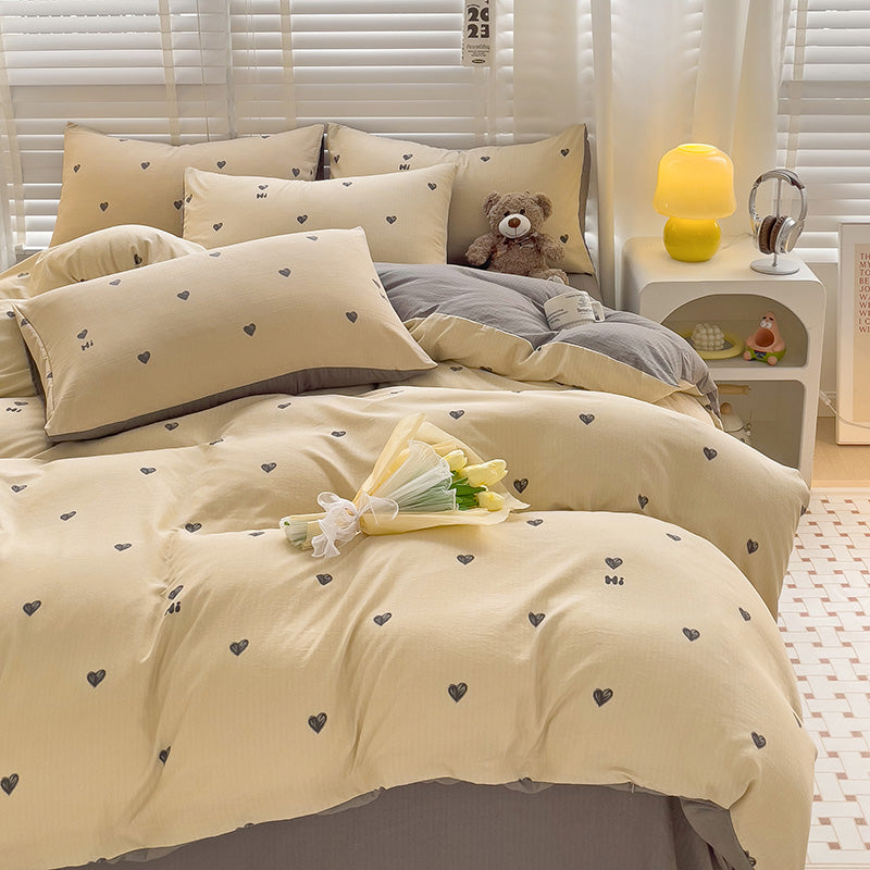 Purple Heart Soft Beddding Sets