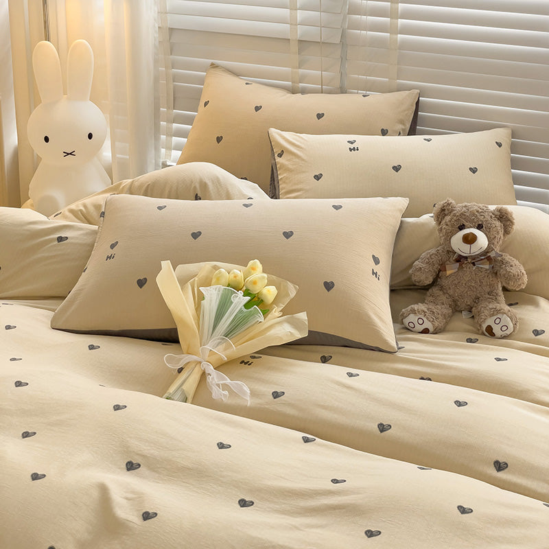 Purple Heart Soft Beddding Sets