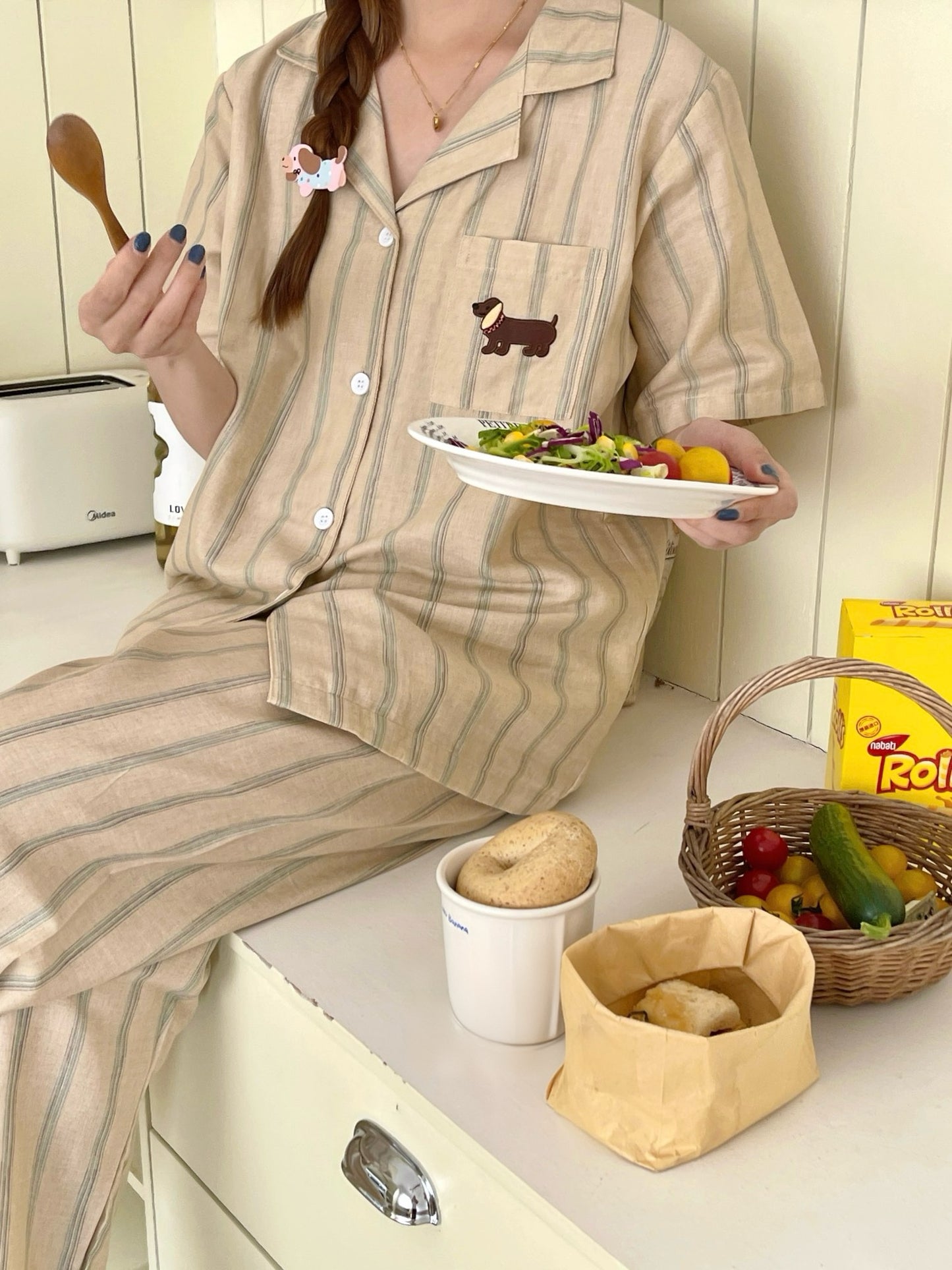 Puppy Lines Pure Cotton Couple Pajama Collection