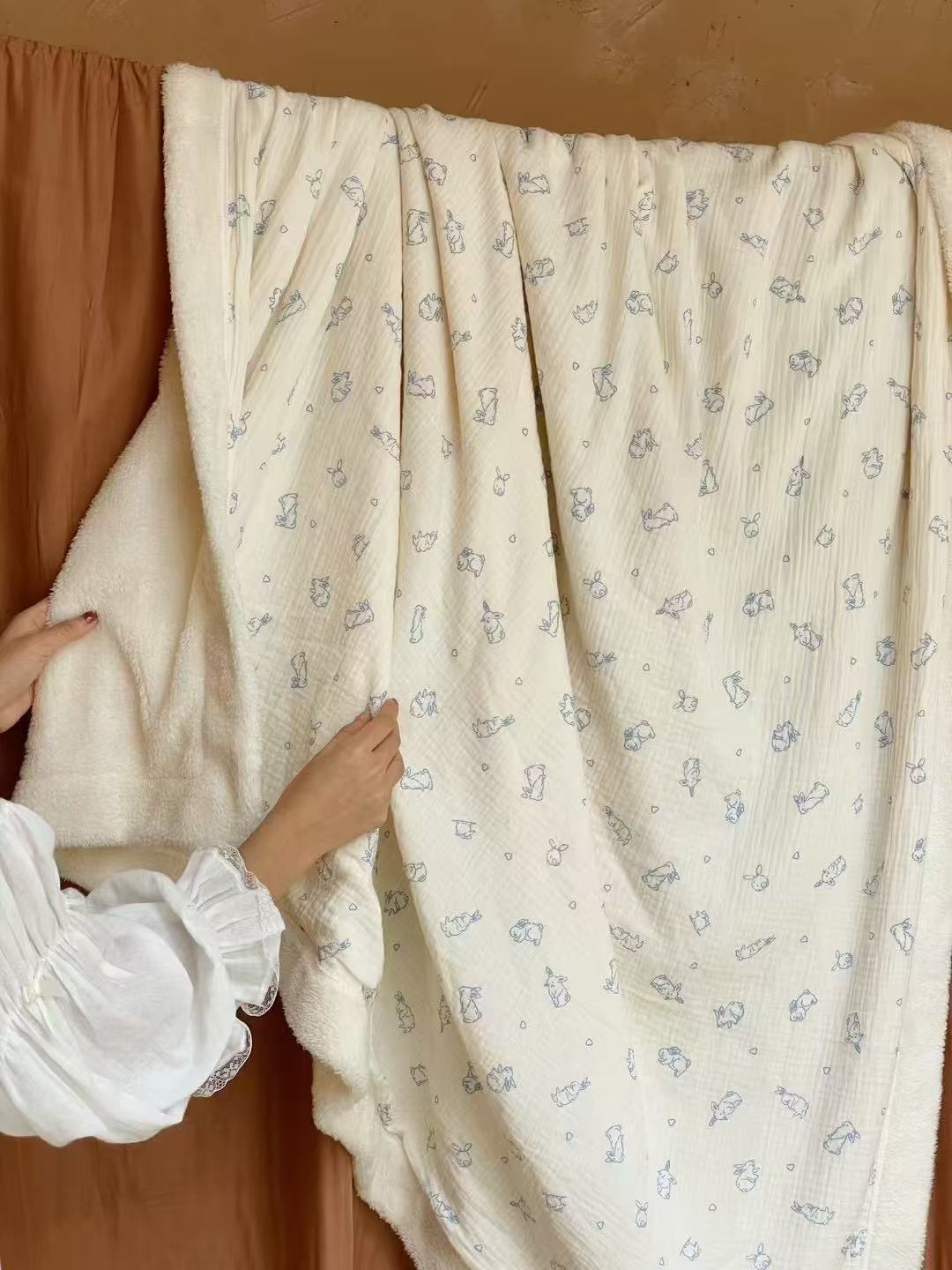 Extra Warm: Bunny Whisper Fleece Blanket