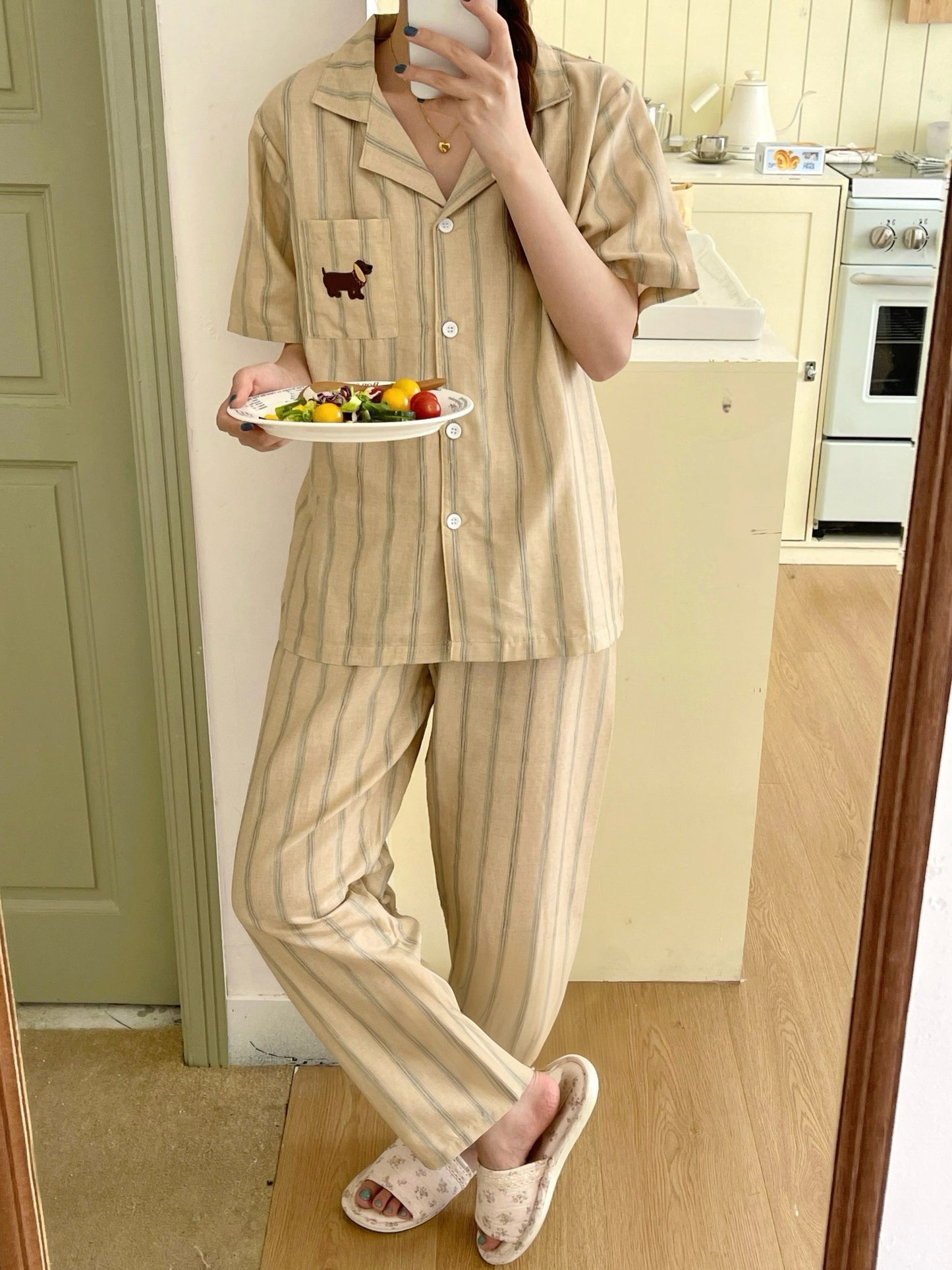 Puppy Lines Pure Cotton Couple Pajama Collection