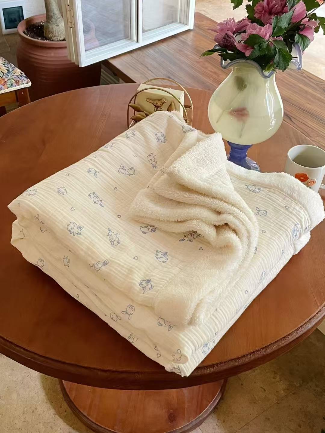 Extra Warm: Bunny Whisper Fleece Blanket