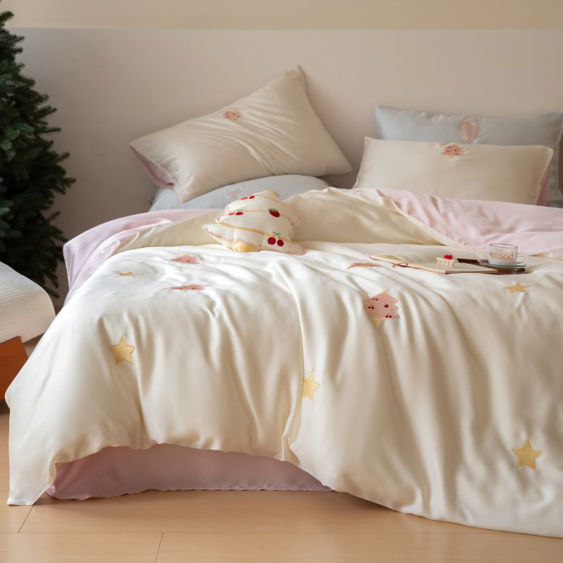 Silky Smooth Lyocell Bedding Set - Cherry