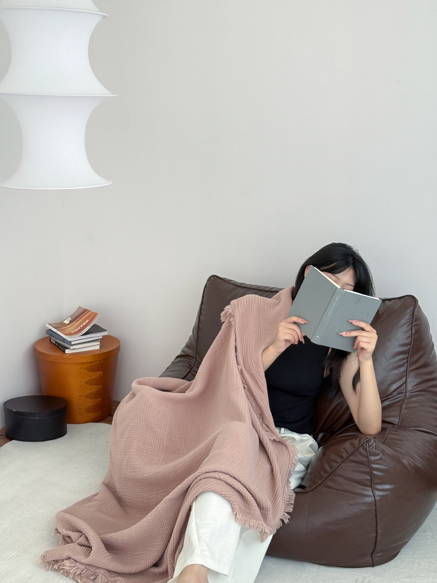 Summer Airy Cotton Fringe Blanket