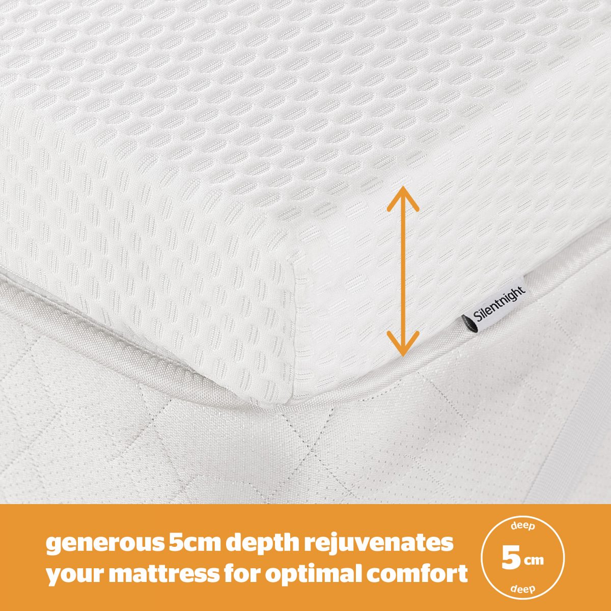 Silentnight Impress Memory Foam Mattress Topper – 5cm