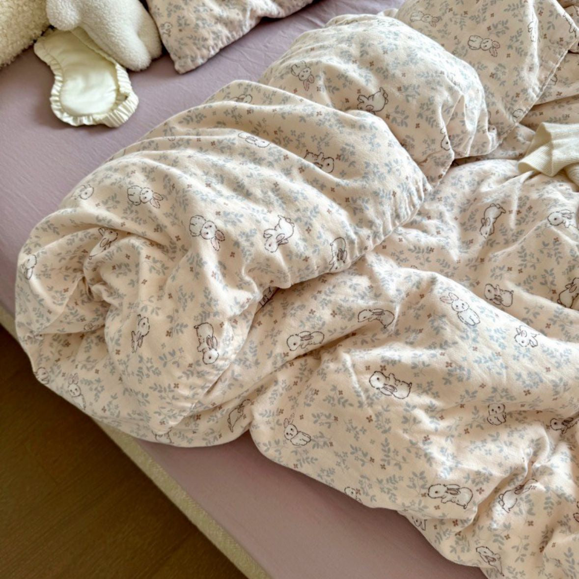 Purple Garden 100% Cotton Gauze Beddings