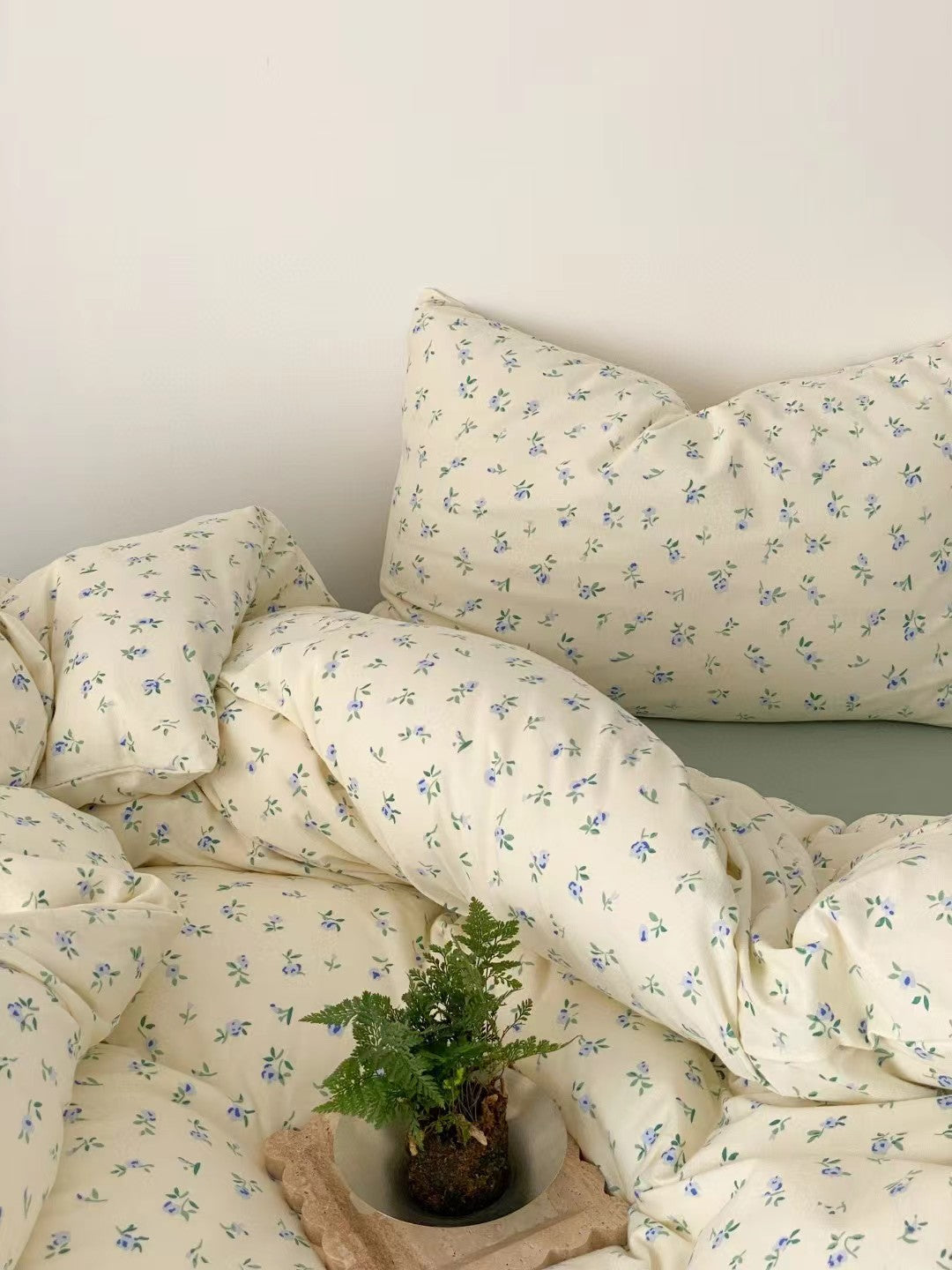 Autumn & Winter Knit Cotton Bedding Set - Floral Garden