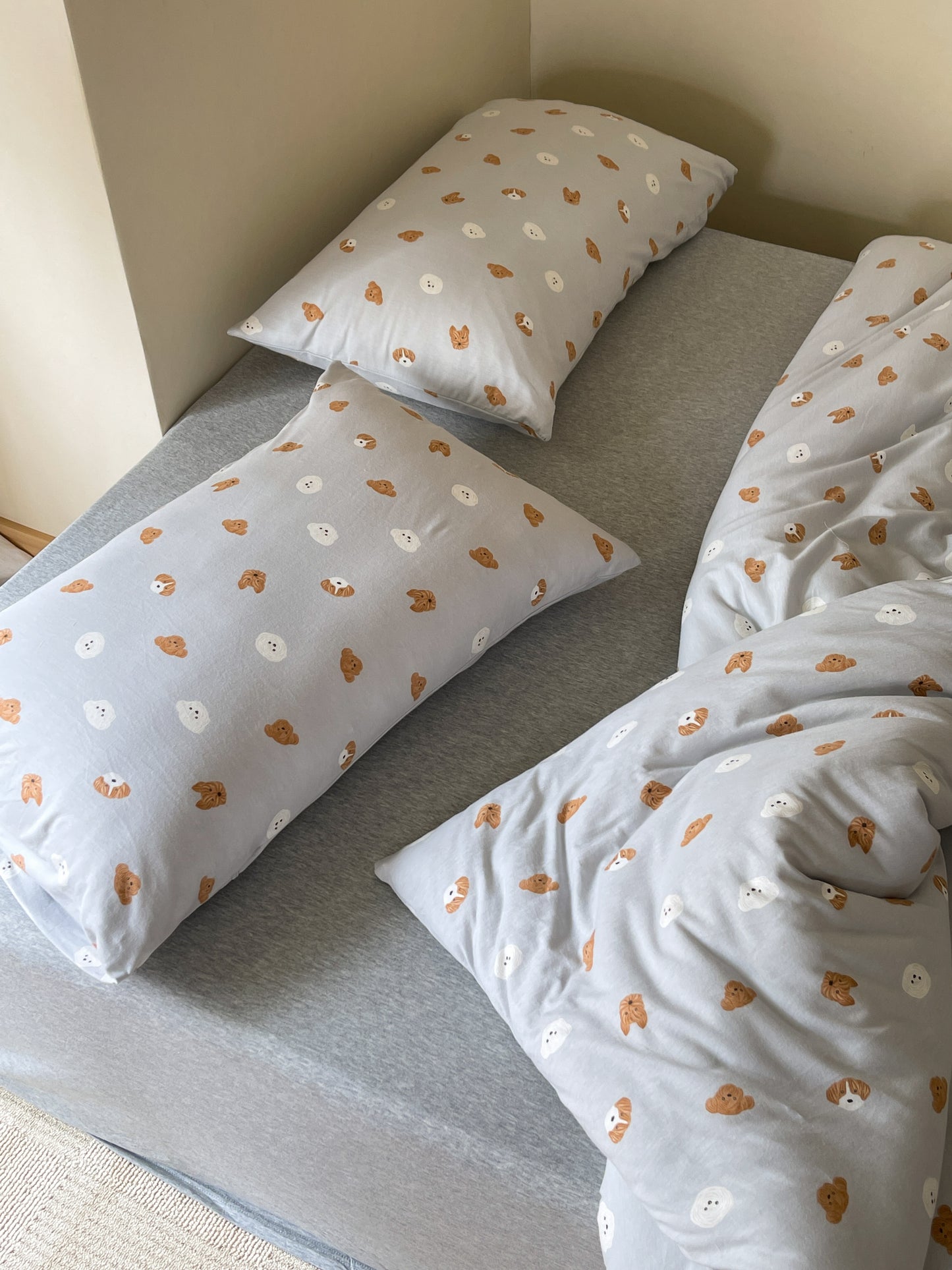 Autumn & Winter Knit Cotton Bedding Sets - Sunny Puppy