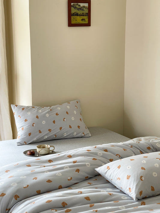 Autumn & Winter Knit Cotton Bedding Sets - Sunny Puppy