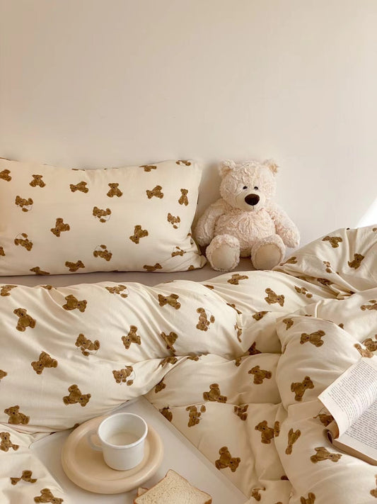 100% Cotton Duvet Cover - Bear