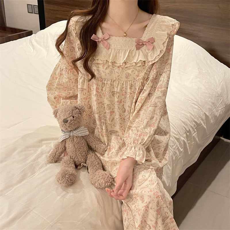 Spring Soiree Luxury Cotton Pajama