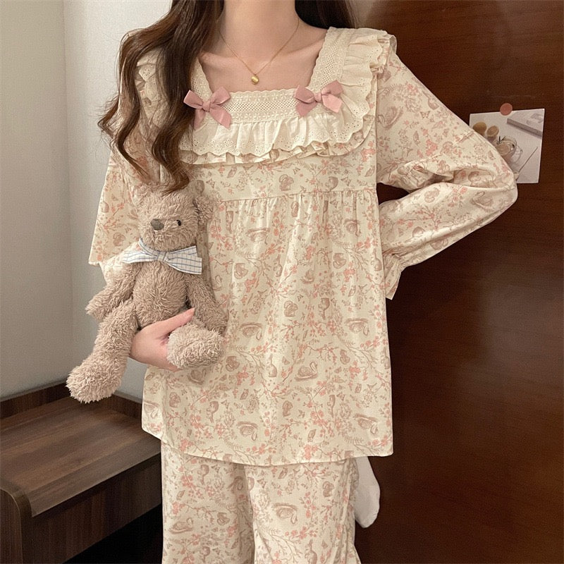 Spring Soiree Luxury Cotton Pajama