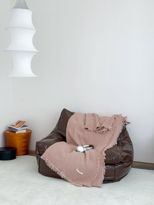 Summer Airy Cotton Fringe Blanket