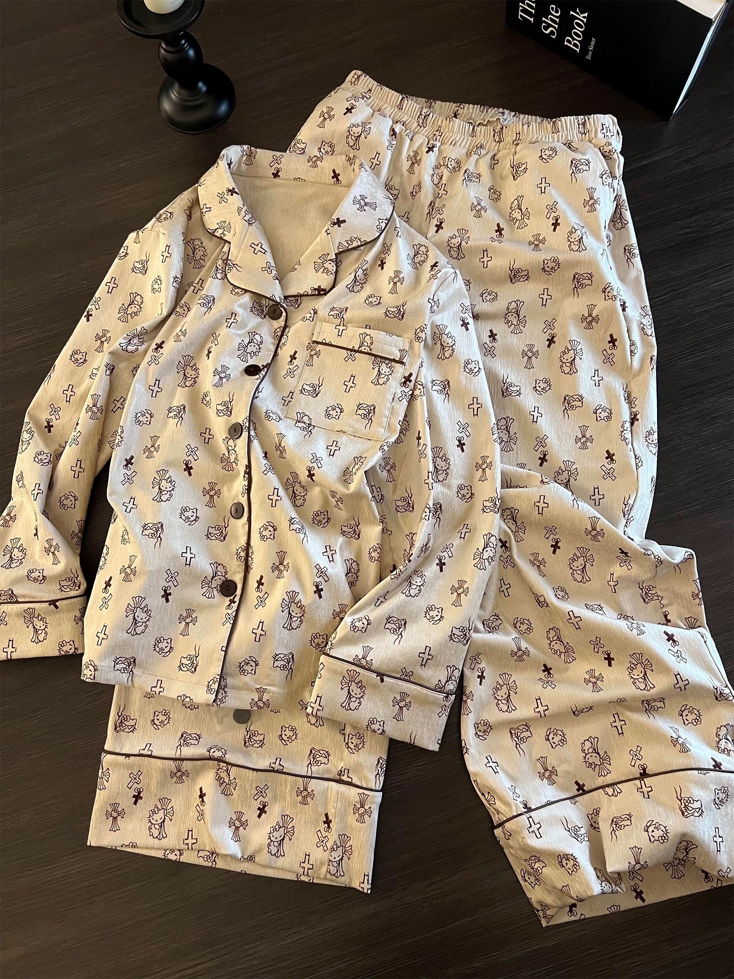 Hello Kitty Silky Pajama Set