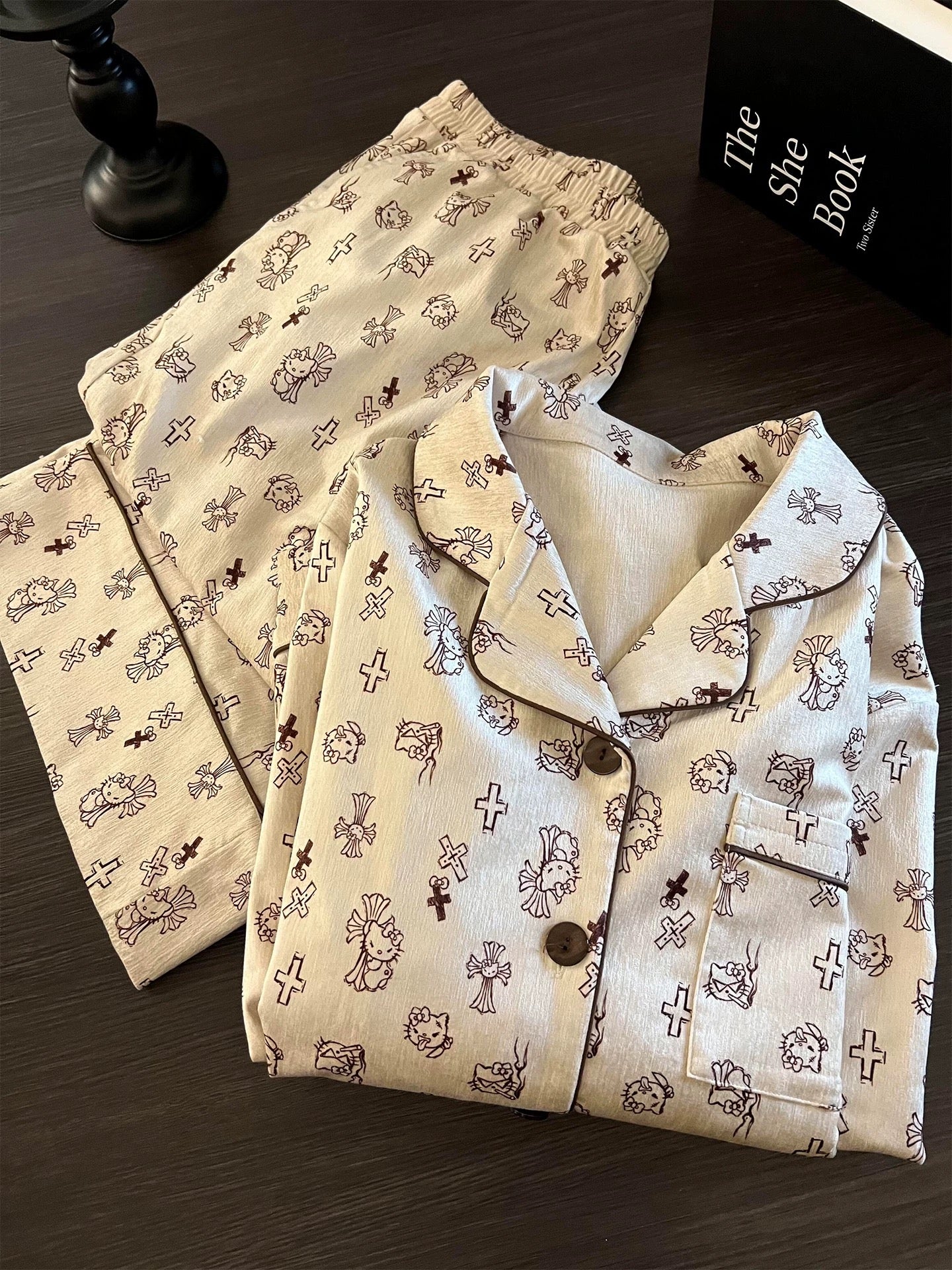 Hello Kitty Silky Pajama Set